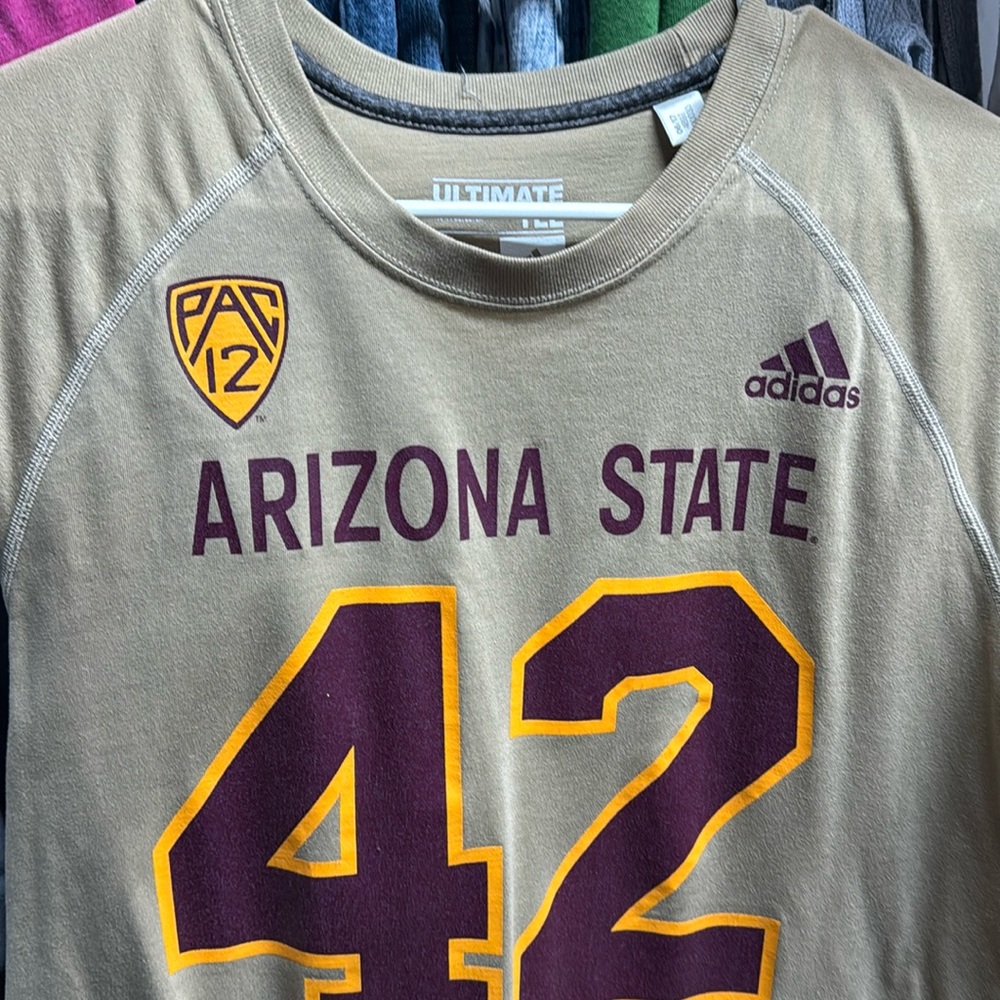 Arizona State Adidas Pat Tillman Jersey tee size large